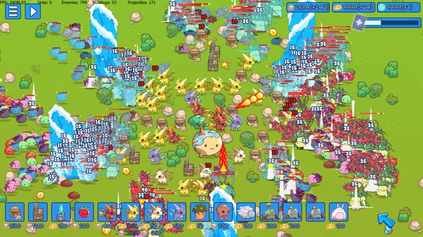 Скриншот из Milky Way TD SURVIVORS AUTOBATTLER RTS