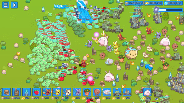 Скриншот из Milky Way TD SURVIVORS AUTOBATTLER RTS