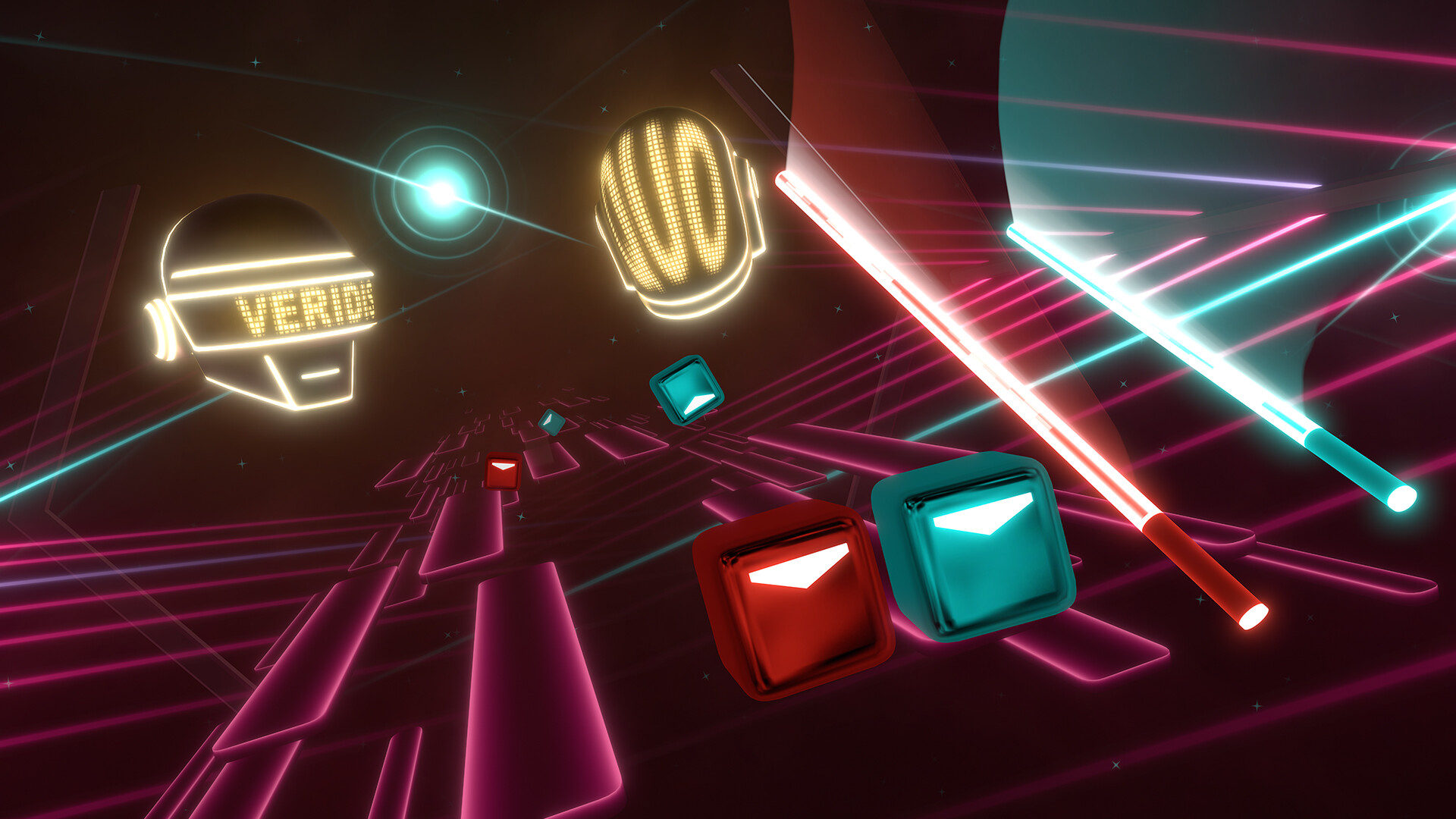 Beat Saber - Daft Punk - "Around The World / Harder Better Faster Stronger" screenshot screenshot 2