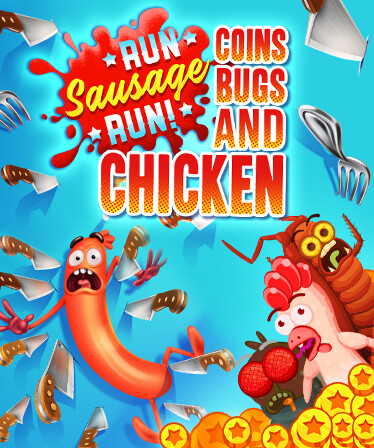 Run Sausage Run: Coins, Bugs and Chicken