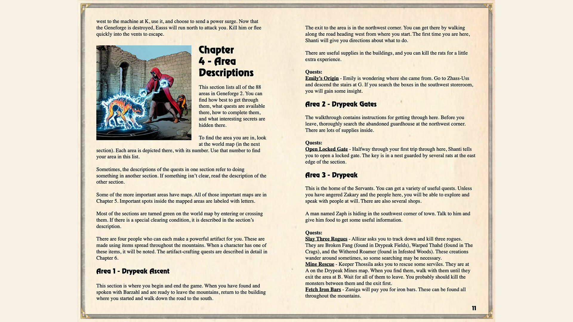 Geneforge 2 Hintbook and Bonuses #4