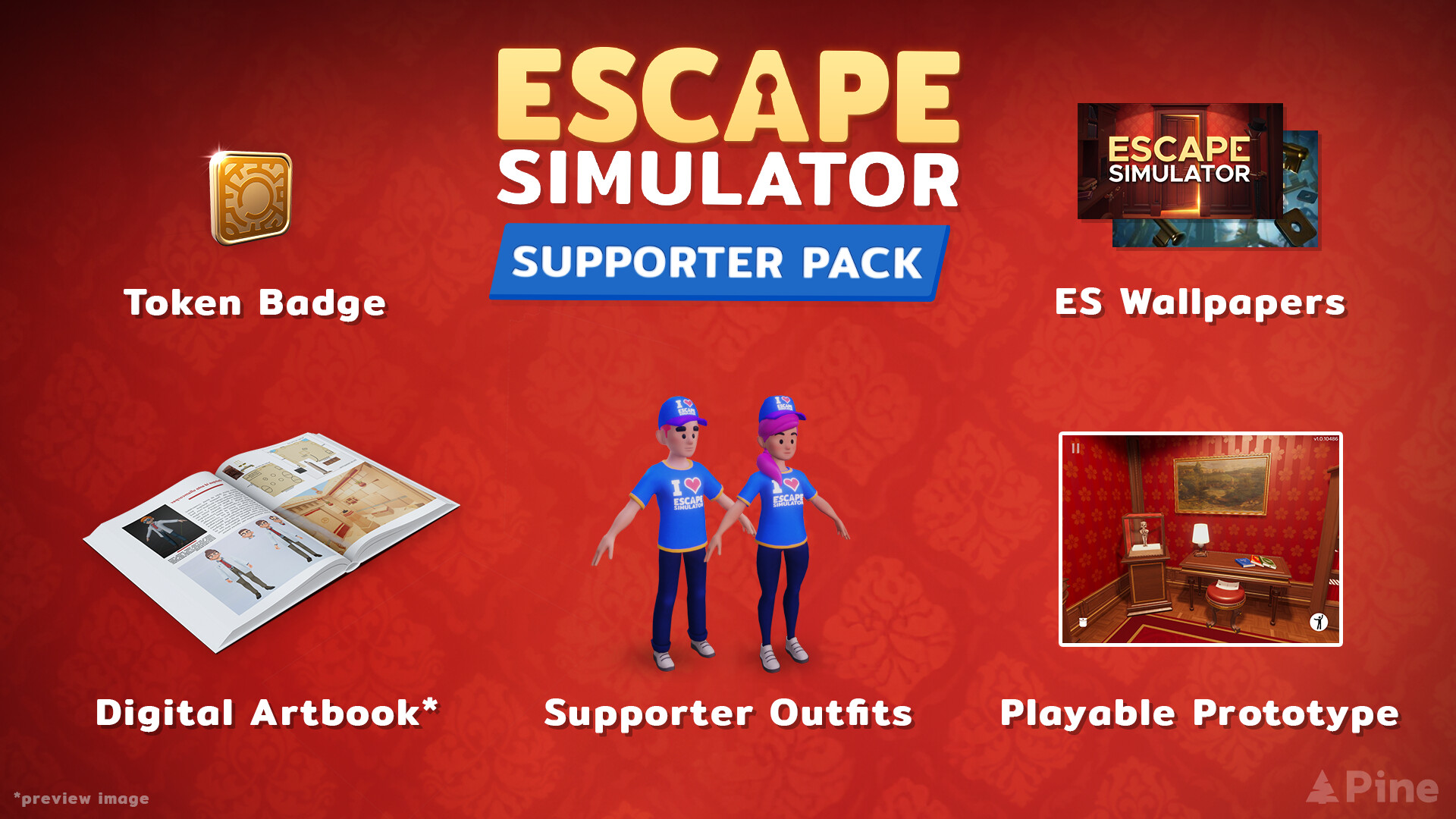 Escape Simulator: Supporter Pack DLC Featured Screenshot #1
