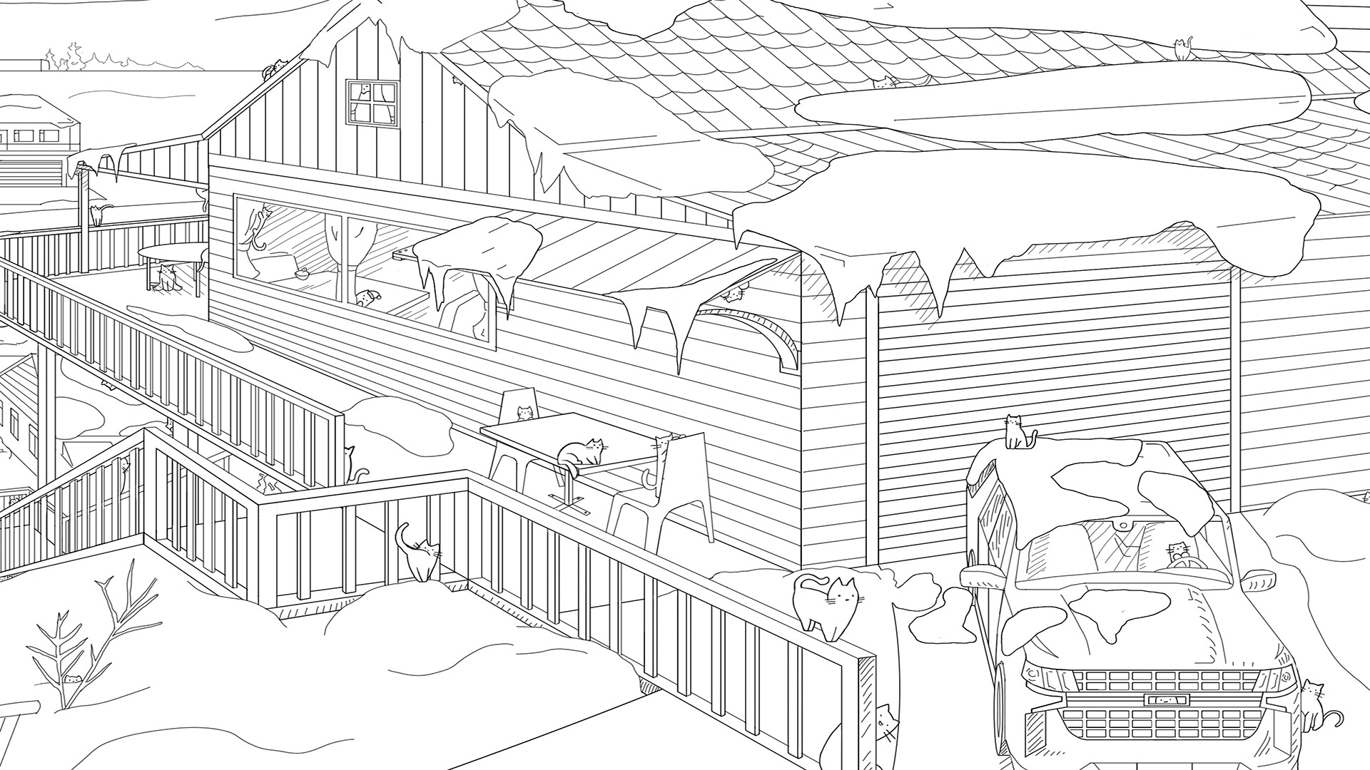 Hidden Winter Cats - Bonus Level #2