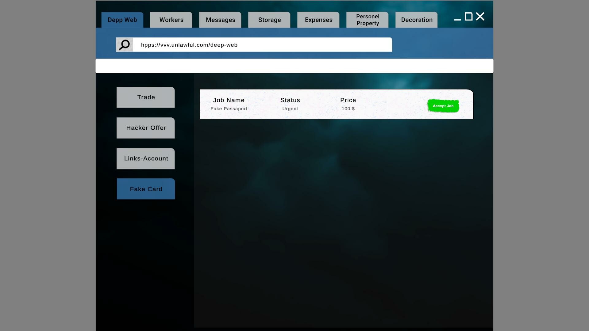 DeepWeb Simulator #5