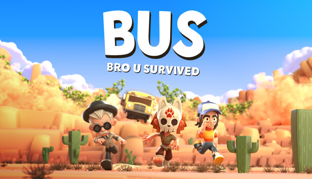 Imagen de la cápsula de "BUS: Bro u Survived" que utilizó RoboStreamer para las transmisiones en Steam