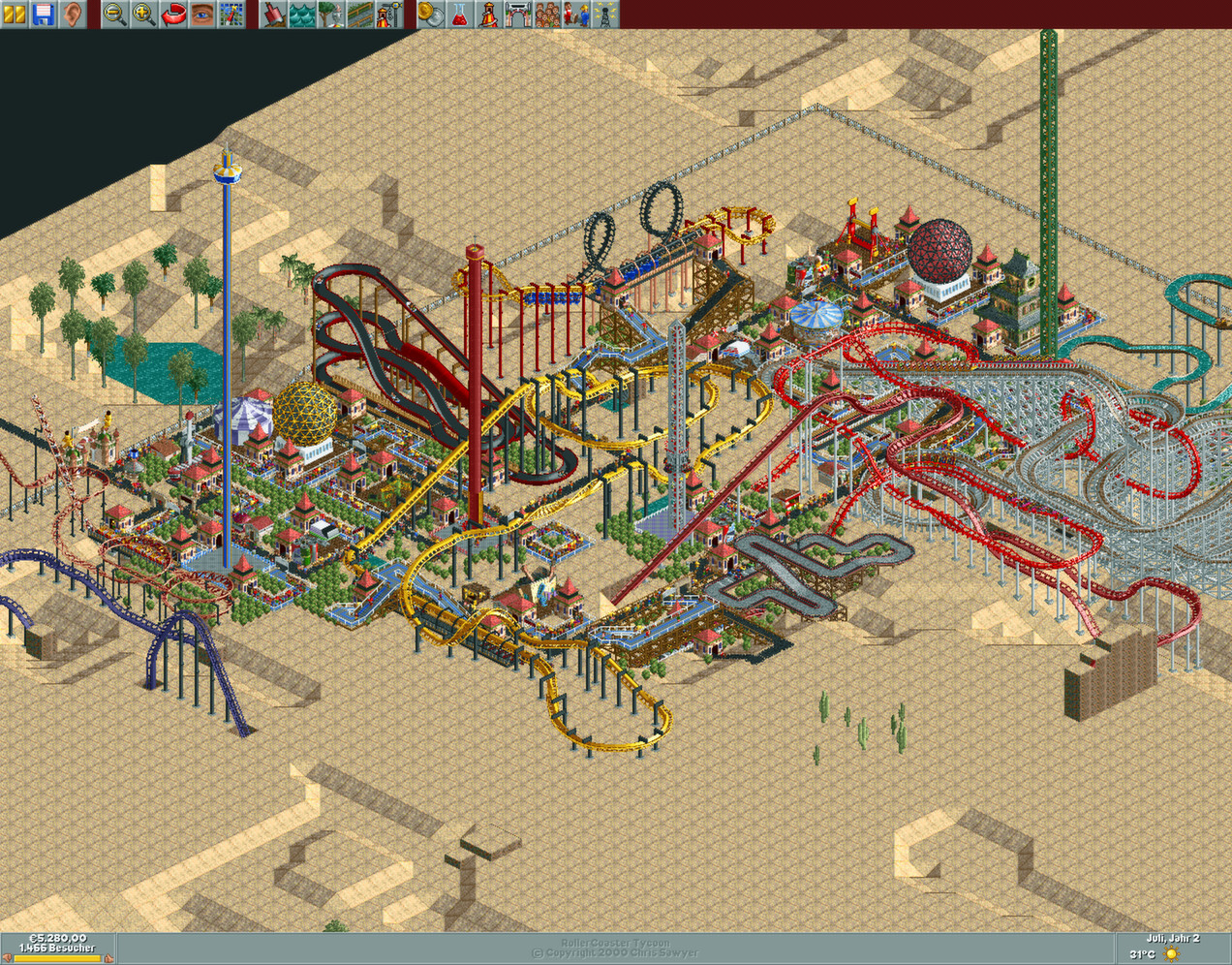 Rollercoaster Tycoon Classic arrives on Steam