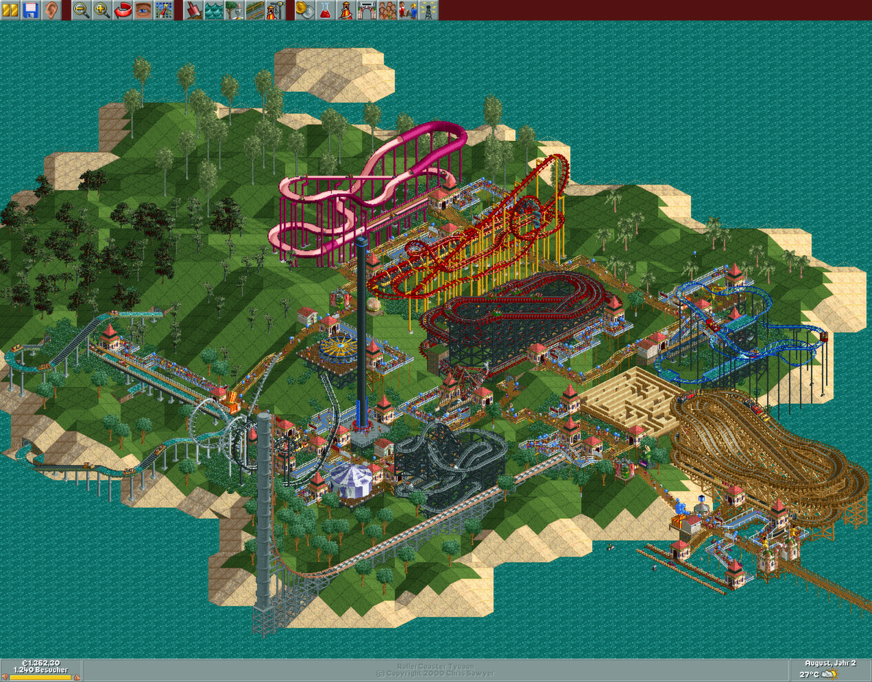 RollerCoaster Tycoon: Deluxe - обзор игры, новости, дата выхода, системные  требования, купить игру за 149 руб., подборка похожих игр - CQ