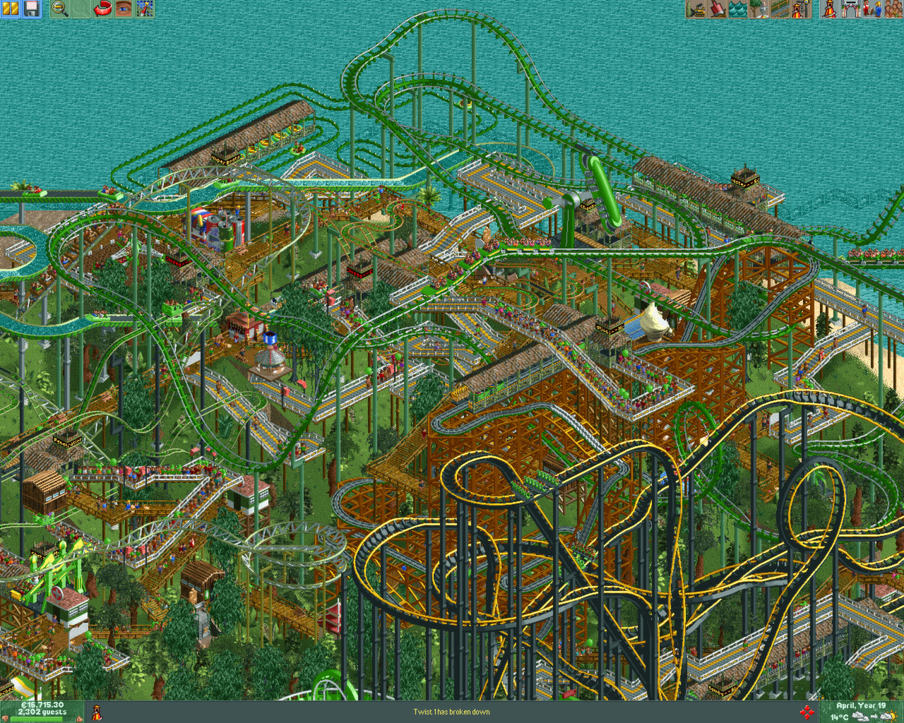 Steam で 66 オフ Rollercoaster Tycoon 2 Triple Thrill Pack