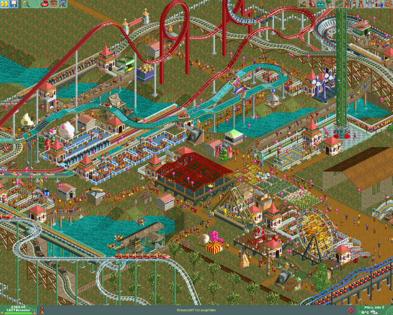 RollerCoaster Tycoon Classic Review - Retro Theme Park Sim as Addictive as  Ever