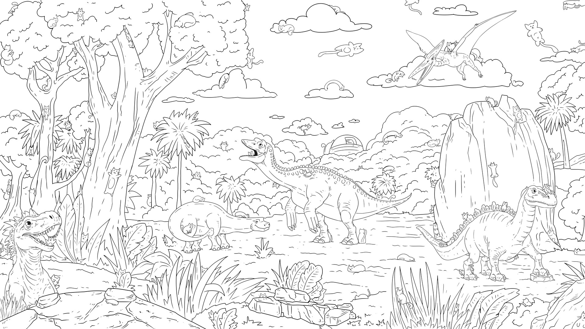 Hidden Dino Cats - Bonus Level #0