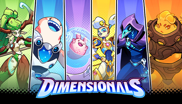 Imagen de la cápsula de "Dimensionals" que utilizó RoboStreamer para las transmisiones en Steam