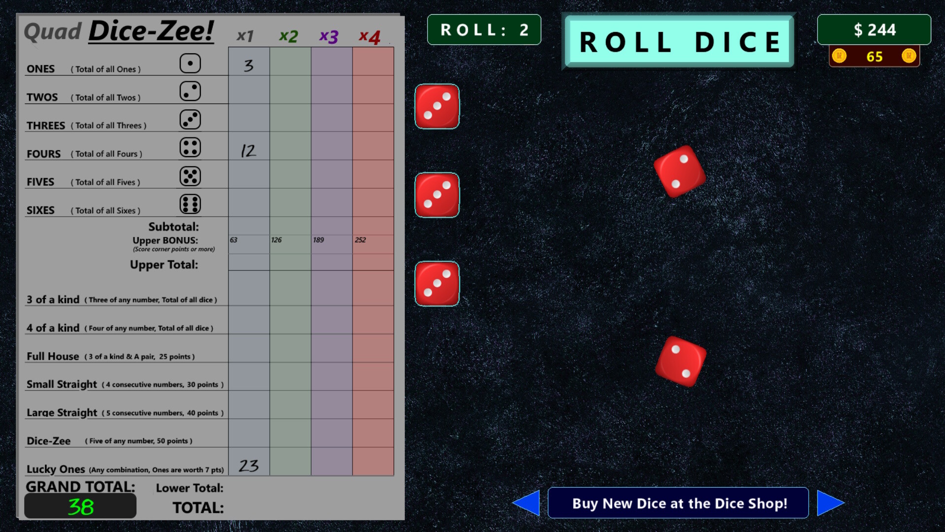 Dice-Zee! screenshot 1