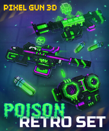 Pixel Gun 3D - Poison Retro Set