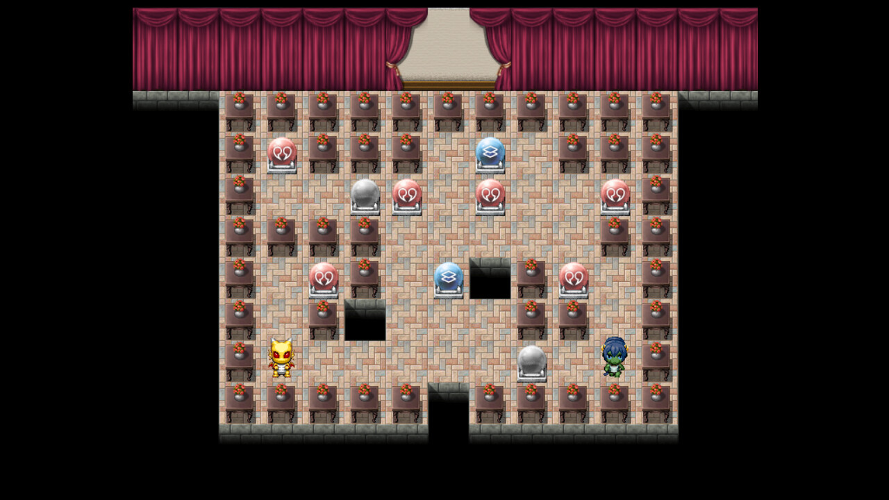 screenshot of 鏡のパズル ヒョウガとマグマの ドラミラド 2