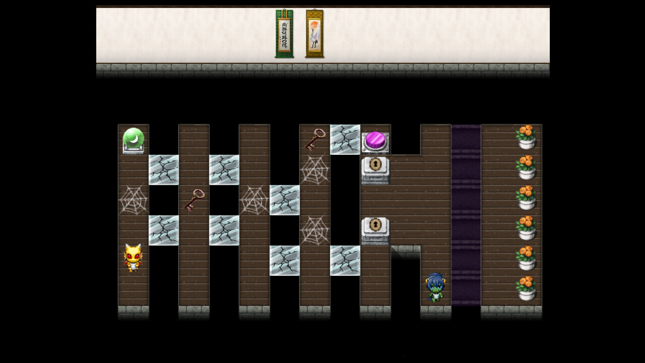 screenshot of 鏡のパズル ヒョウガとマグマの ドラミラド 4