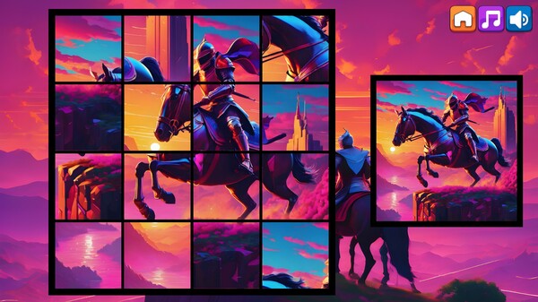 Скриншот из OG Puzzlers: Synthwave Knights Скриншот из OG Puzzlers: Synthwave Knights
