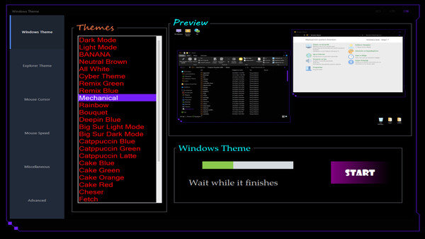Скриншот из Windows Theme