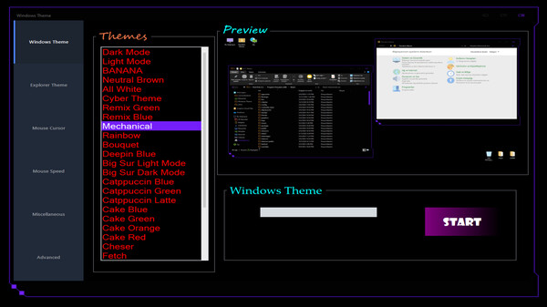 Скриншот из Windows Theme