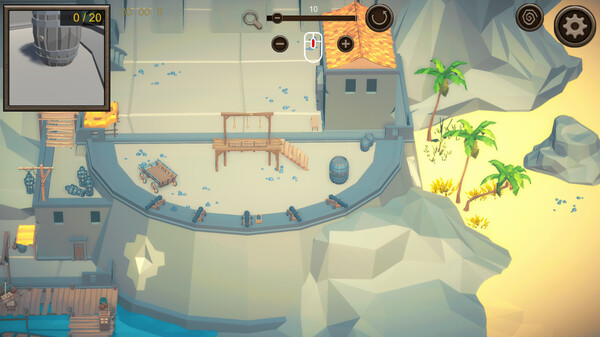Hidden Pirates Top-Down 3D game for Linux 1