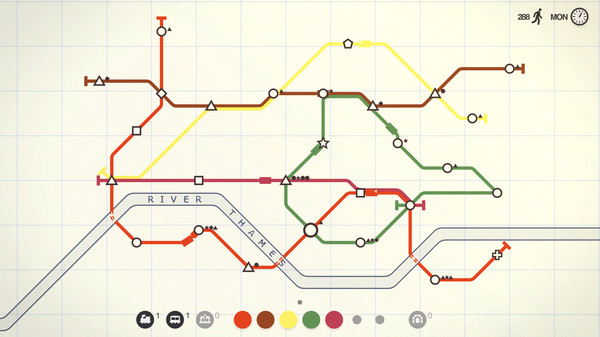 скриншот Mini Metro 1