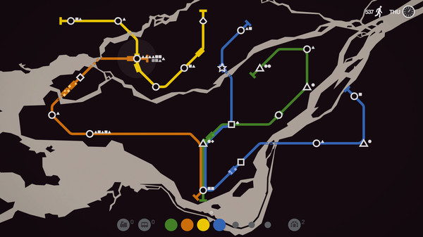 скриншот Mini Metro 2