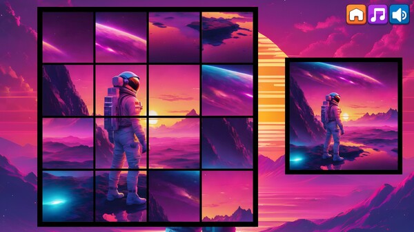 OG Puzzlers: Synthwave Astronauts game for windows Pc 1
