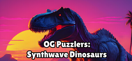 OG Puzzlers: Synthwave Dinosaurs Cover Image