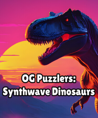 OG Puzzlers: Synthwave Dinosaurs