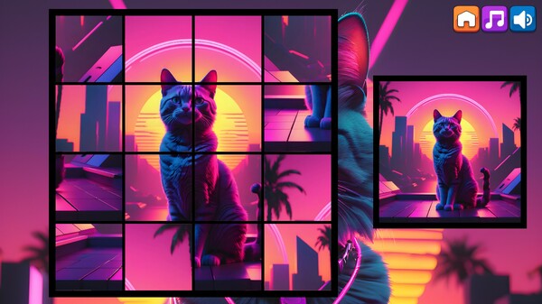 OG Puzzlers: Synthwave Catsfor windows and Linux 1