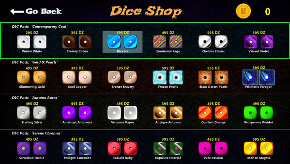 Dice-Zee! - Dice Pak: "Contemporary Cool"