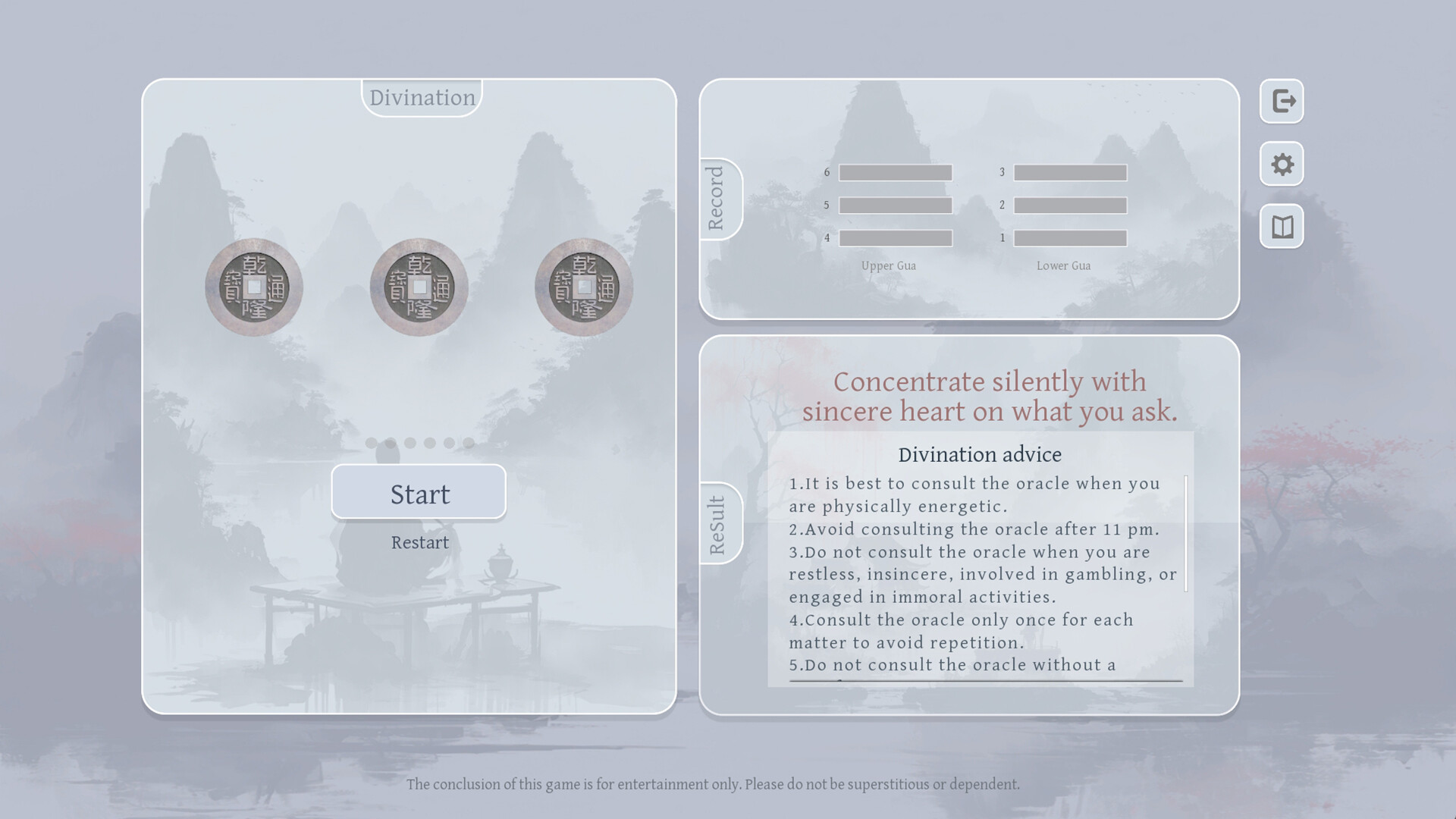 Guidelines for the Book of Changes screenshot 1