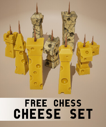 Free Chess: Cheese Set