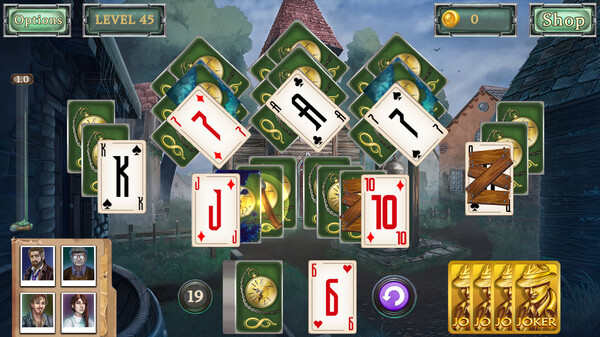 Detective Secrets Solitaire. The Curse of the Village game for Linux 1