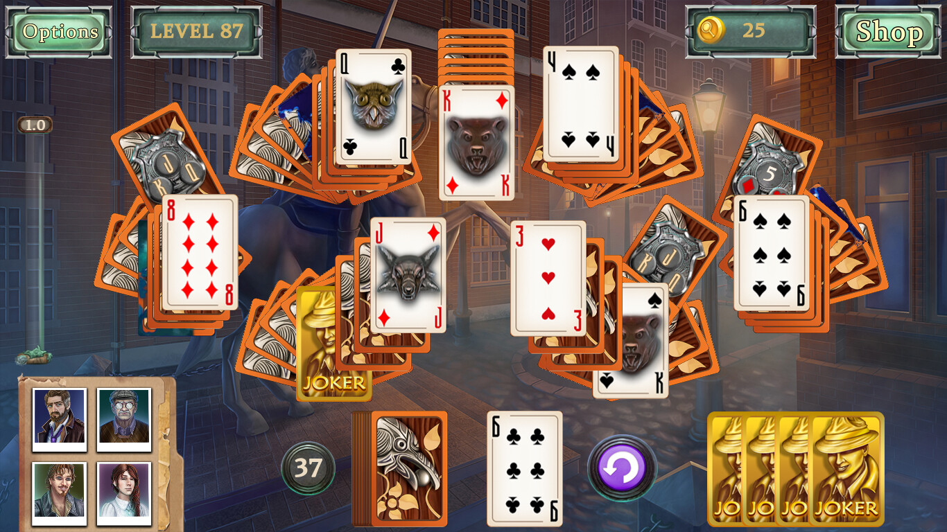 Detective Secrets Solitaire. The Curse of the Village screenshot 1