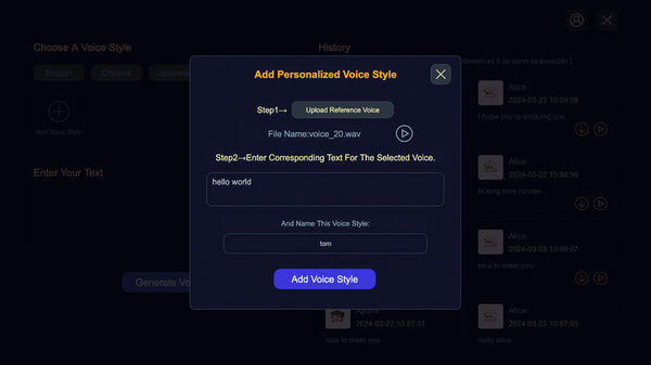 Voice Generator game for Linux 1