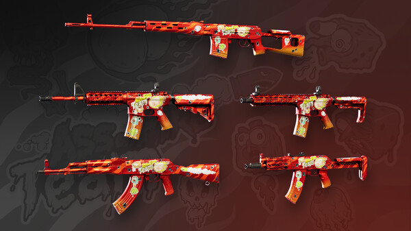 Deadside "Ass on Fire Team" Skin Set
