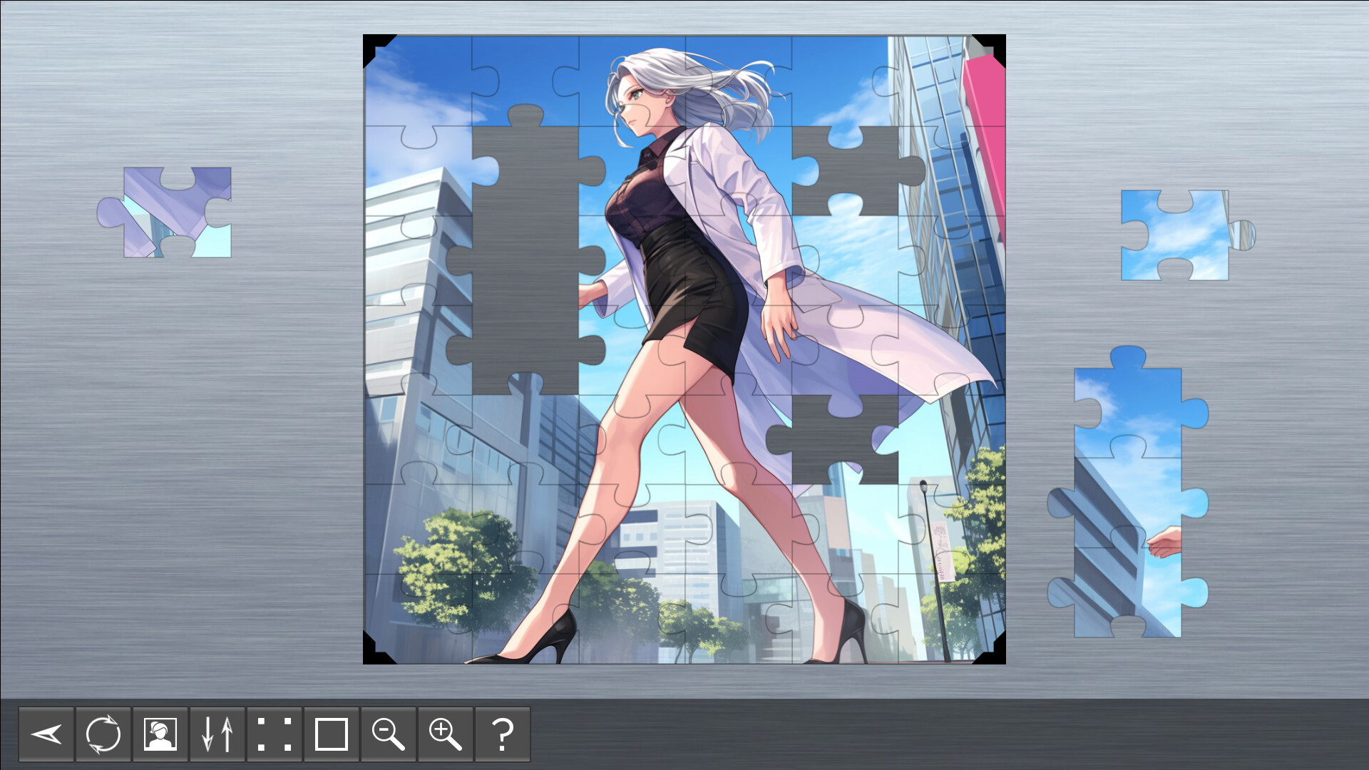 Anime Girl Puzzles - Rin PC gameplay screenshot 1 of 4