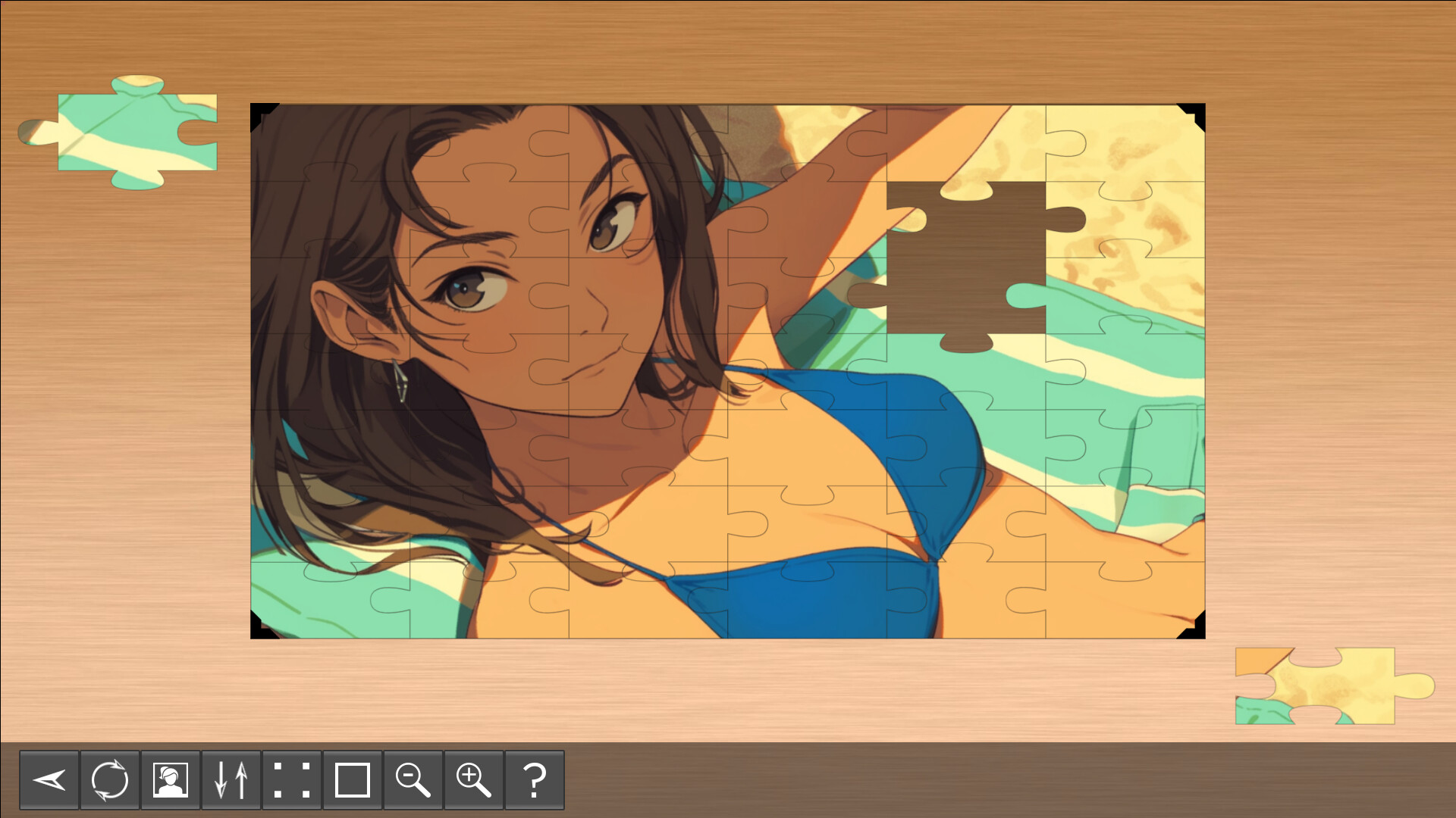 Anime Girl Puzzles - Wakana PC gameplay screenshot 2 of 4