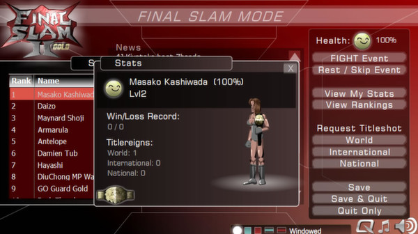 Final Slam 2 скриншот