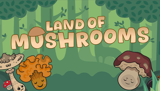 Imagen de la cápsula de "Land of Mushrooms" que utilizó RoboStreamer para las transmisiones en Steam