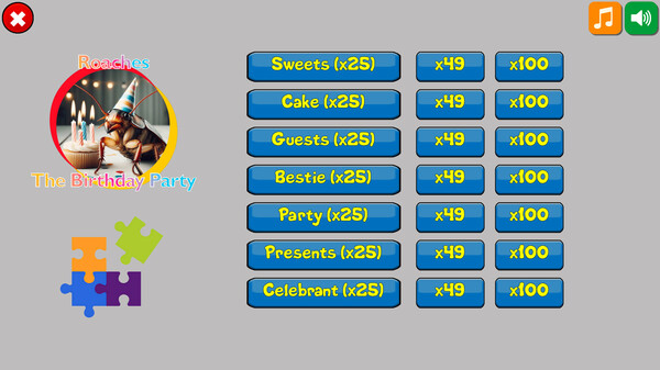 Roaches: The Birthday Party game for Linux 1