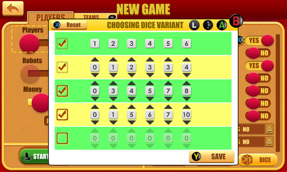 Rento Fortune: Dice Configurator