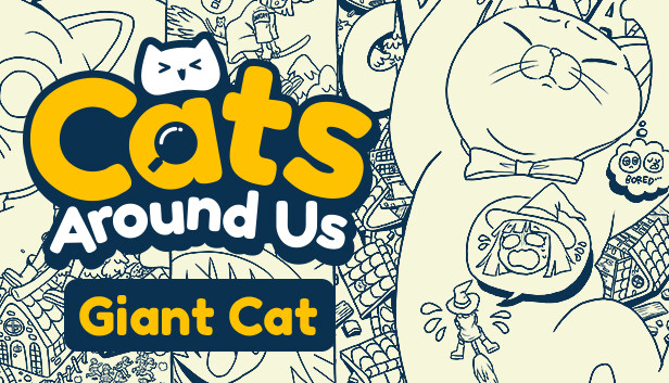 Imagen de la cápsula de "Cats Around Us : Giant Cat" que utilizó RoboStreamer para las transmisiones en Steam
