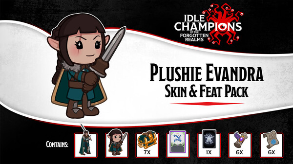 Idle Champions - Plushie Evandra Skin & Feat Pack