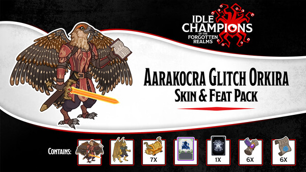 Idle Champions - Aarakocra Glitch Orkira Skin & Feat Pack