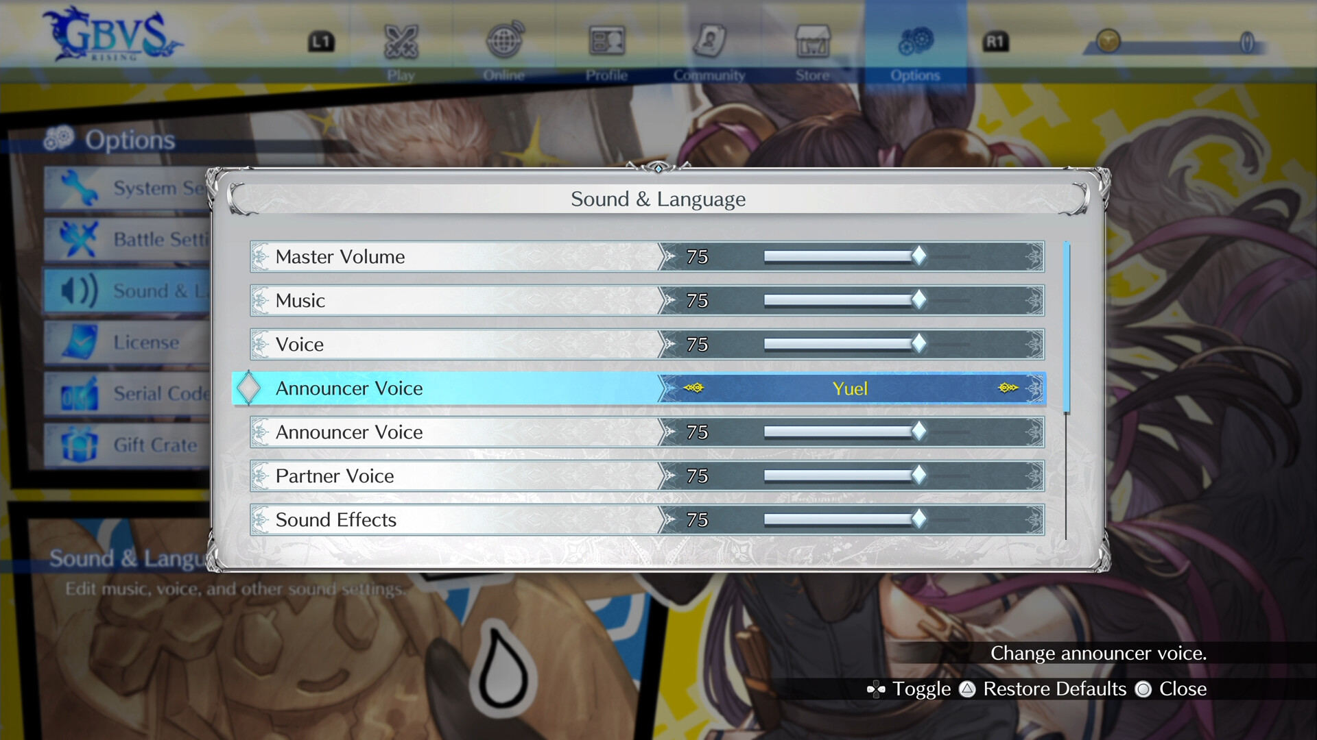 Granblue Fantasy Versus: Rising - System Voice Set 2 screenshot screenshot 1