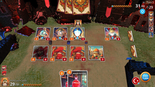 Скриншот из Holy Clash Cards