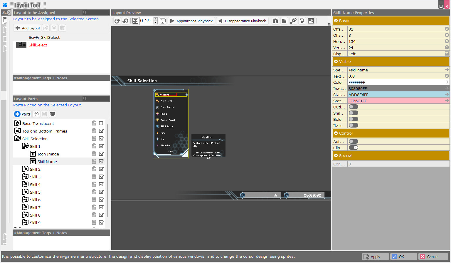RPG Developer Bakin Layout Data Sci-Fi screenshot screenshot 17