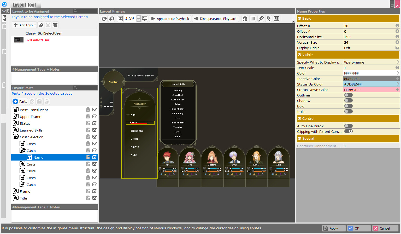 RPG Developer Bakin Layout Data Classy screenshot screenshot 8