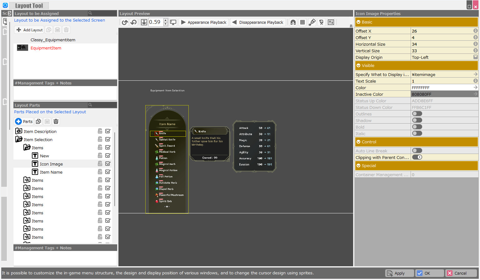 RPG Developer Bakin Layout Data Classy screenshot screenshot 10